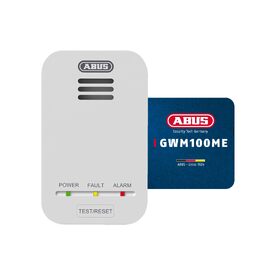 Детектор природного газу та метану ABUS GWM100ME, 85 дБ, мережевий AC220-240V, білий