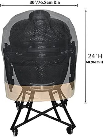 Чохол для гриля Onlyfire Kamado, водонепроникний, 76x61 см, сумісний з Big Green Egg, Kamado Joe Classic, Grill Dome, Pit Boss K22, Louisiana K22