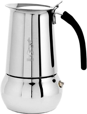 Гейзерна кавоварка Bialetti Kitty 6 чашок, нержавіюча сталь, срібляста
