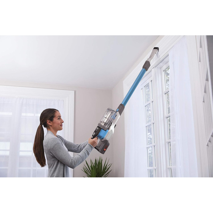 Бездротовий пилосос BLACK+DECKER 4-в-1 36В, 2.0А·год, електрощітка, ручний та вертикальний, безмішковий, з насадкою 2-в-1, акумулятором, зарядним та кріпленням, модель 2019