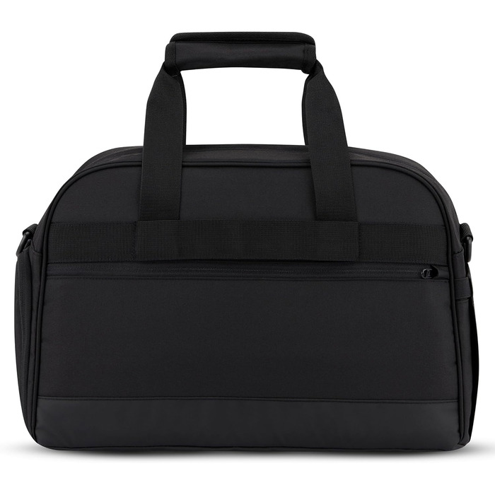 Larkson Weekender Finja Medium чорна дорожня сумка для жінок і чоловіків з відділенням для взуття, ручна поклажа, водовідштовхувальна, із переробленого PET