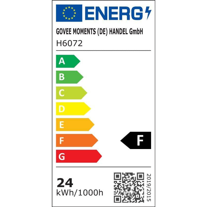Розумна підлогова LED лампа Govee RGBIC з Wi-Fi, диміруванням, керуванням через Alexa/Google, синхронізацією з музикою, 64 режимами для вітальні та спальні