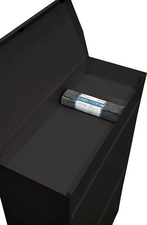 ARREGUI Top CR626-B Система сортування сміття з нержавіючої сталі з кришкою, 4-секційний кухонний смітник, знімні внутрішні відра з ручками, 4x17 л (68 л), чорний