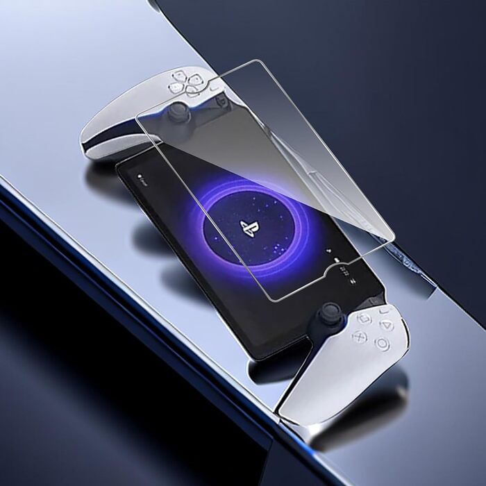 Захисне скло GIOPUEY для PlayStation Portal, 2 шт, прозоре, стійке до подряпин, олієвідштовхувальне, сумісне з чохлом