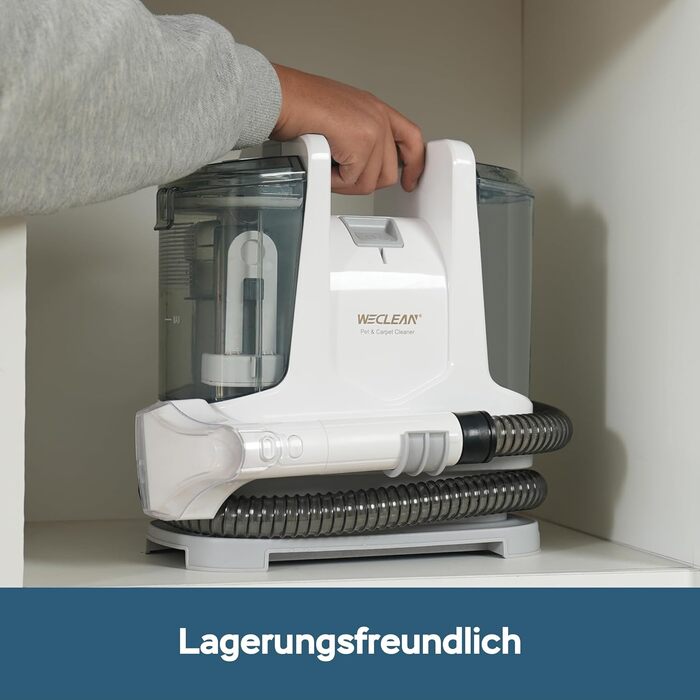 WECLEAN C3 - Миючий пилосос, 600W, 18Kpa, для килимів, диванів, вікон, дзеркал, авто, чорний/рожевий