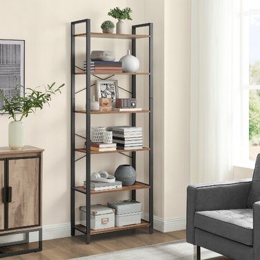 Стелаж Zanzani Zanzara, 66,02 см x 186,21 см x 30,03 см, дуб горіх