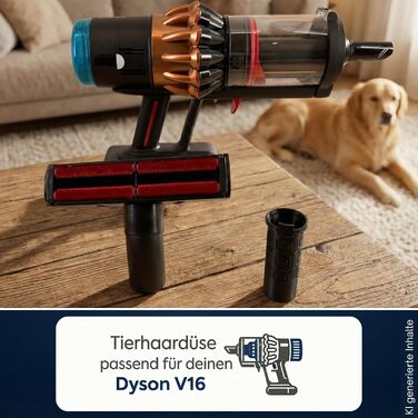 Насадка для видалення шерсті тварин Tierhaardüse для пилососа Dyson V16 Premium, Polsterdüse для м'яких меблів