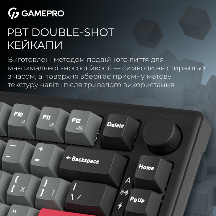 Бездротова механічна клавіатура GamePro Asgard Yord (MK266BK)