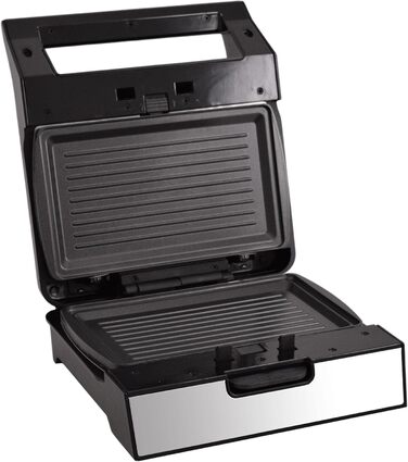 Електрогриль Syntrox Germany MM-1400W Gusto з змінними антипригарними пластинами, підходить для посудомийної машини, контактний гриль 1400 Вт