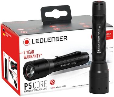 Ліхтарик Ledlenser P5 Core компактний LED, 150 лм, фокусування, 1x AA, 90 м, з батарейкою, акумуляторний