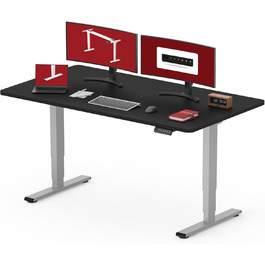 Електричний стіл SANODESK з регулюванням висоти, ергономічна робоча поверхня 120x80 см, безшумний двомоторний механізм