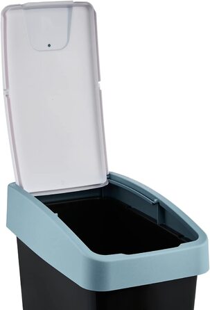 Сміттєвий бак keeeper Premium з фліп-кришкою Soft Touch 25 л, синій Nordic Blue