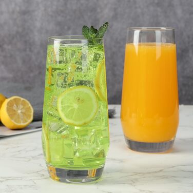 Набір келихів Highball з безнастійкового кришталю для коктейлів, води та соку, 510 мл, 4 шт.