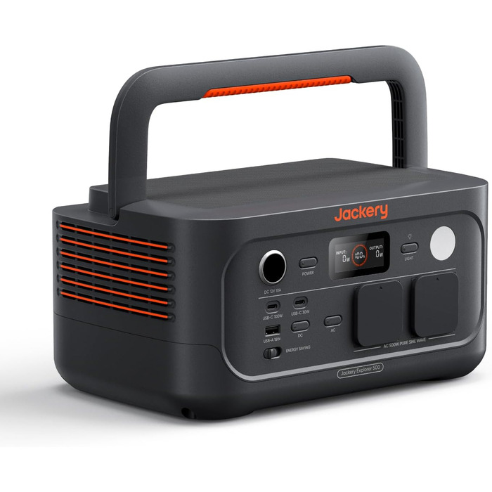 Портативна електростанція Jackery Explorer 500 V2, ємність 512 Wh, номінальна потужність 500 W, пікова потужність 1000 W