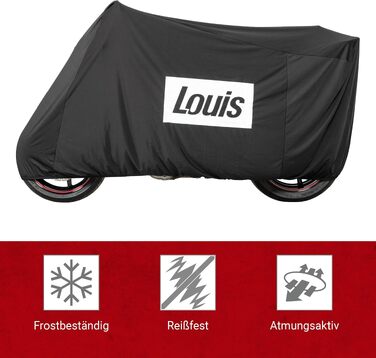 Еластичний чохол для мотоцикла Louis Indoor: дихаючий, стійкий до розривів та морозу, захист від пилу та бруду, розмір XL-XXL
