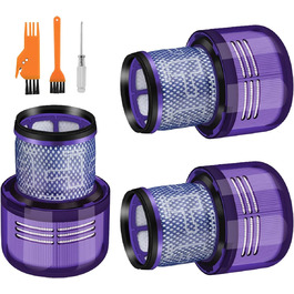 Комплект із 3 фільтрів DODUOS для Dyson V11 V15 SV14, миючий змінний фільтр з чистячою щіткою, сумісний з Absolute, Animal, Detect, Torque Drive, заміна DY-970013-02