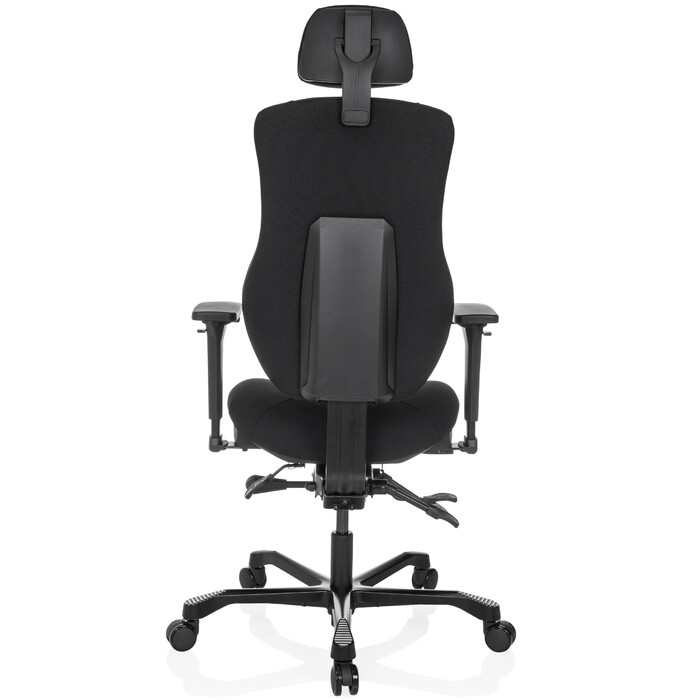 Офісне крісло / Крісло керівника 24 ГОДИНИ BASIC Тканина чорна hjh OFFICE
