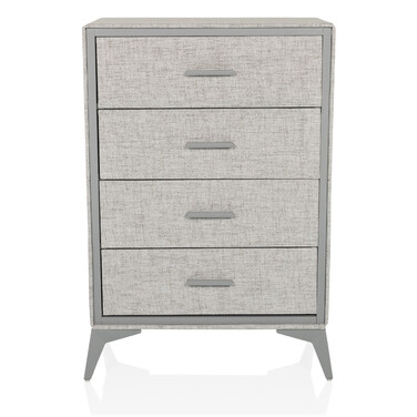Комод SKUFFY 64x35x90см 4 шухляди сірий hjh LIVING