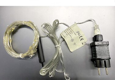 Світлодіодна водоспадна гірлянда Gresonic 300 LED, тепле біле світло, водонепроникна, для вулиці та дому, для лійки, дитячої кімнати, кемпінгу, балкона, декор для інтер'єру та екстер'єру