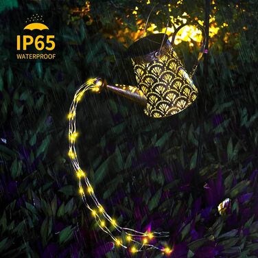 Сонячна гірлянда-лійка DeepDream для вулиці, LED водонепроникна лампа для саду, декор з пастушим гачком, вінтажна гірлянда для саду, двору, балкону, тераси, тепле біле світло