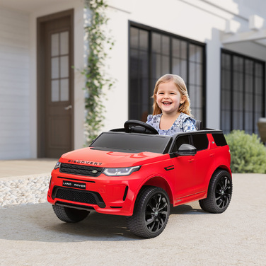 AIYAPLAY Дитячий електромобіль 12 В дитячий автомобіль з пультом дистанційного керування 2.4G, музика, клаксон, електромобіль зі світлодіодними ліхтарями, порт USB/MP3, 3-5 км/год, для дітей 3-6 років, червоний