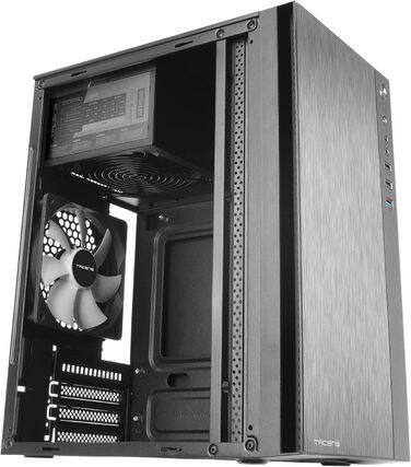 Корпус для ПК Tacens Anima ACX500 Micro ATX з блоком живлення 500Вт, 12 см вентилятор, USB 3.0, чорний, компактний