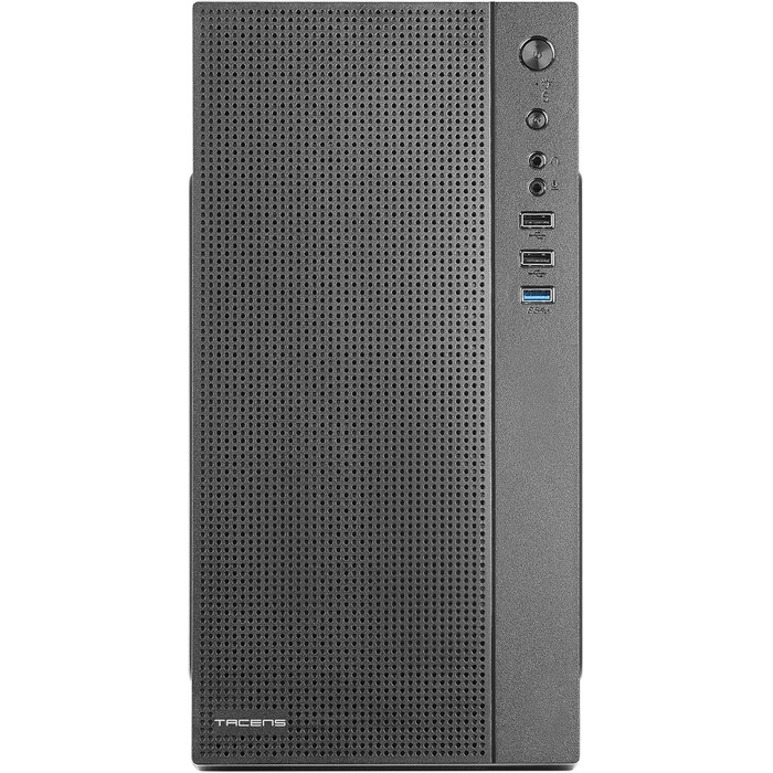 Компактний корпус для ПК Tacens Anima AC5 Micro ATX, чорний, фронтальна сітка, USB 3.0, охолодження