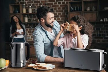 Електричний чайник Steba WK 21 Inox, регулювання температури, 1,7 л, з підсвічуванням і кнопкою відкривання кришки