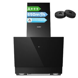 Витяжка кухонна COMFEE' CH60J72ET6A3B 60 см, 650 м³/год, сенсорне керування та керування жестами, LED-підсвітка, клас енергоефективності A+++, чорна