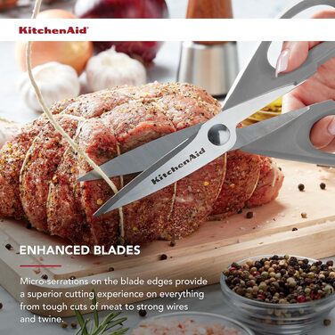 Ножиці кухонні універсальні KitchenAid Red/Black 22.1 см (8.72 дюйми)