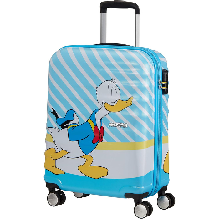 Валіза American Tourister Wavebreaker Disney Spinner 55 см, 36 л, Дональд Дак, мультиколір
