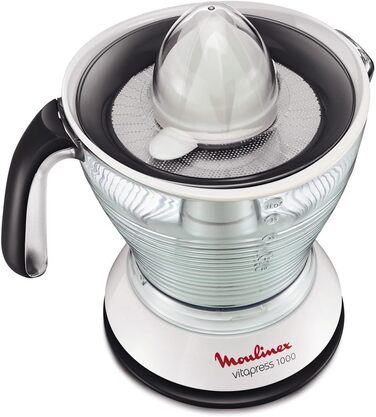 Електричний соковичавник Moulinex PC302B10, 25W, 1 л, білий/сірий