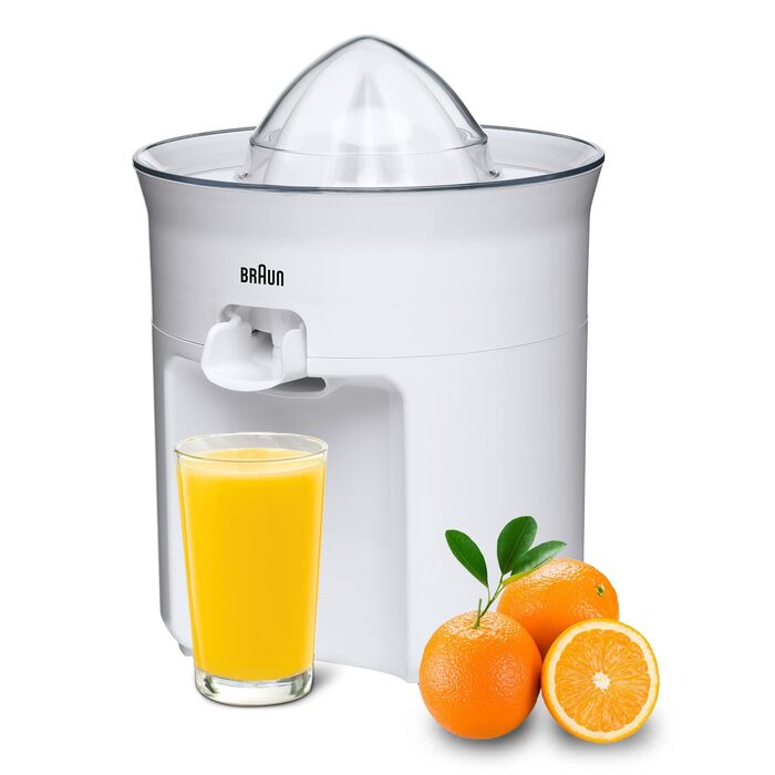 Цитрусовий прес Braun Tribute CJ 3050 White (0.35 л, 60 Вт) - Електричний прес для цитрусових