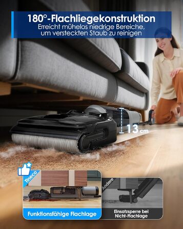 Tineco Floor ONE i5 Stretch: Акумуляторний пилосос 2-в-1 для вологого та сухого прибирання з функцією гарячого повітря