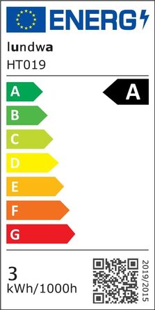 Лампа настільна LED акумуляторна Lundwa 26см, 5000mAh, 3W, 3000K, IP54, для кемпінгу, ресторану, спальні, бару (Чорний, 1 шт.)