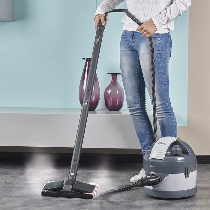 Парогенератор POLTI Vaporetto Eco Pro 3.0, 2000 Вт, 2 л, 9 насадок, для прибирання, сірий, Італія