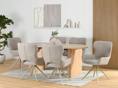 Стілець Mebel-Partner, тканина, бежевий, 1 шт.