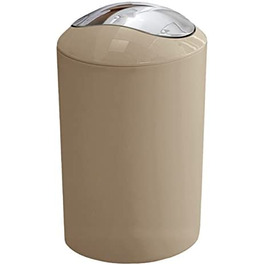 Косметичний відро Kleine Wolke Glossy 5 л, бежевий, набір 2 шт