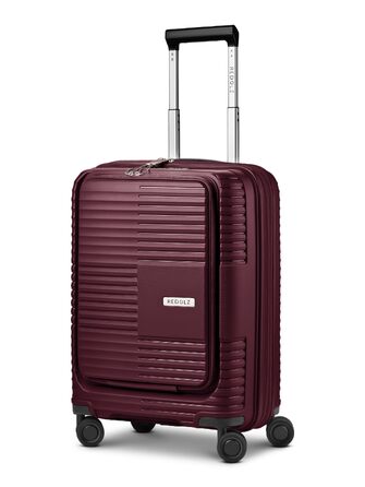 Ручна поклажа REDOLZ — Компактний дорожній валіза-тролей Cabin Trolley з відділенням для ноутбука, бордовий, розмір S