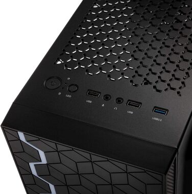 Корпус для ПК Kolink Inspire K8 ARGB Midi-Tower, загартоване скло, чорний, ігровий комп'ютерний корпус з підсвічуванням RGB