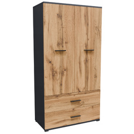 Стелаж Matkam 69 x 130 x 34 см, дуб вотан, графіт