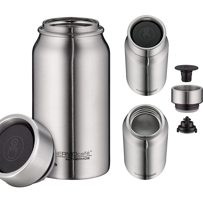 Термокружка THERMOcafé by THERMOS TC 0,35л з нержавіючої сталі, 8 год гаряче & 16 год холодне, без BPA, для кави з собою