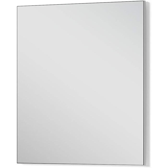Настінне дзеркало byLIVING Jakob, біле, 60x70 см, сучасний дизайн, для передпокою та ванної, прямокутне, меблі для коридору