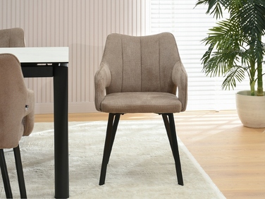 Стілець Mebel-Partner, штучна шкіра, бежевий, 1 шт.