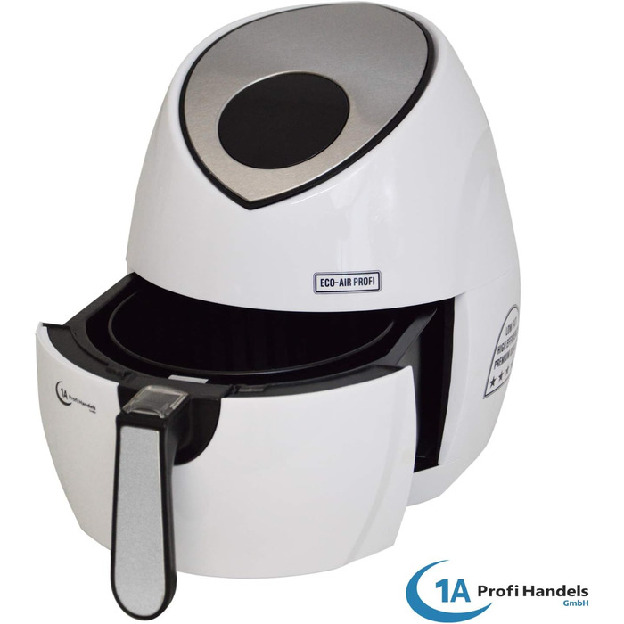 Цифрова аерофритюрниця без олії Eco-Air-Profi DC-1400W-1, біла, сенсорна панель керування
