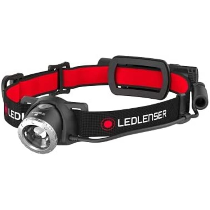 Налобний ліхтар Ledlenser H8R, 600 люмен, акумуляторний, до 120 годин, червоне підсвічування, LED, з зарядкою, у коробці