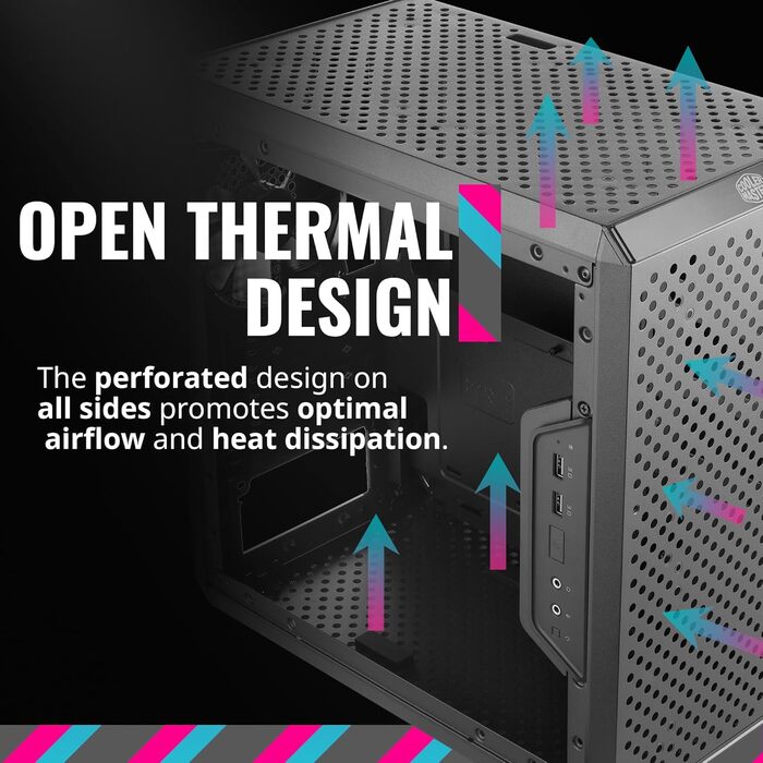 Корпус для ПК Cooler Master MasterBox Q300L, Micro-ATX/Mini-ITX, USB 3.0, прозоре бокове вікно