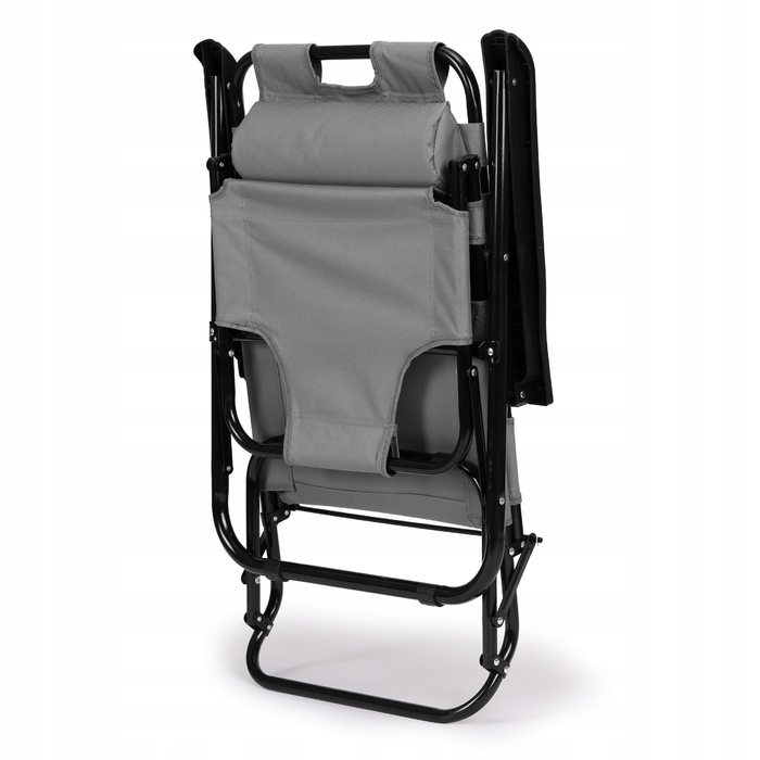 Шезлонг металевий сірий ModernHome
