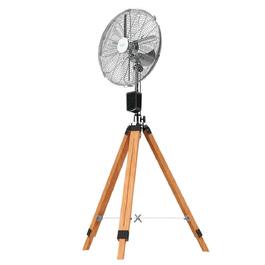Вентилятор підлоговий Cecotec EnergySilence 80W, 30 см, дерев'яний штатив, регульована висота до 90 см, 3 швидкості (1600 Woody Smart)