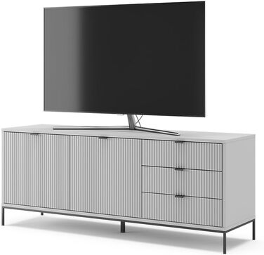 Тумба під телевізор Vicco Eliza сіра 150x42 см, низька